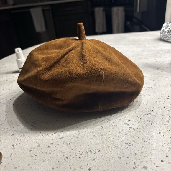 vintage Brown newsboy cap main image 4
